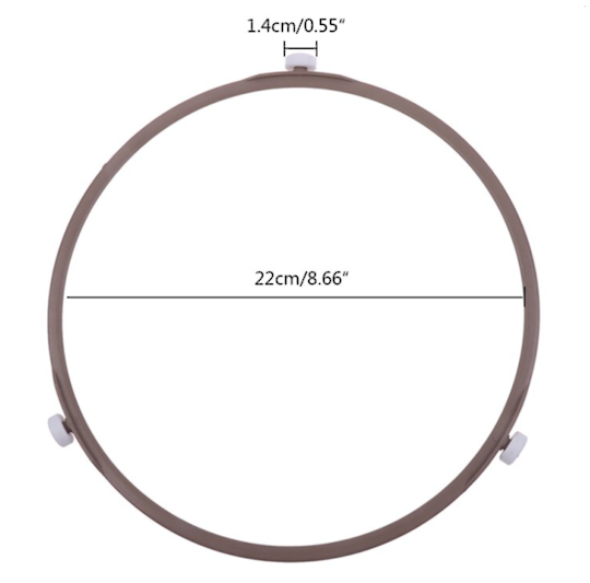 Microwave Roller Ring Plate Wheels outer dim 225MM,